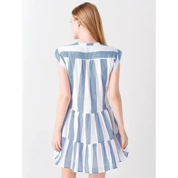 Oliphant Roll Sleeve Dress Blue Mali - Picture 4 of 10